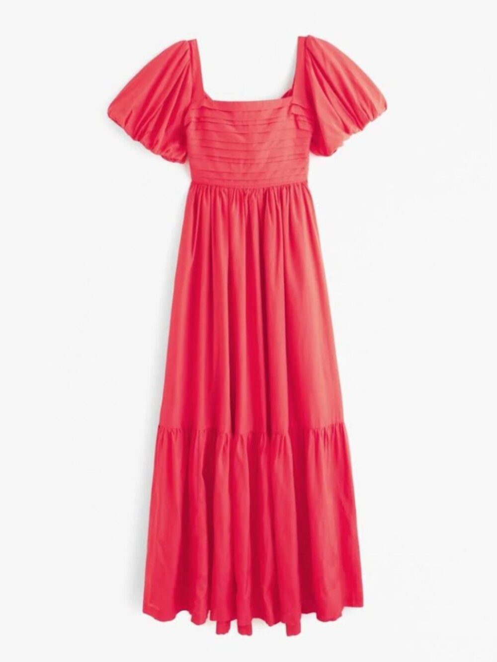 Abercrombie & Fitch Emerson Drama Bow-Back Red Maxi Dress XS X-Small Tall NEW